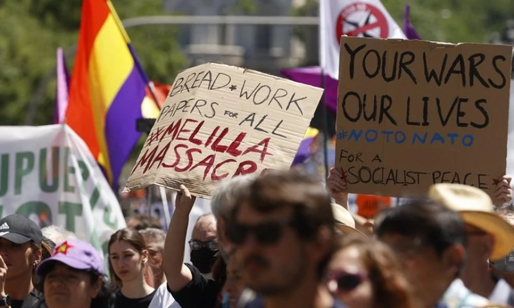 Ισπανία: Χιλιάδες διαδηλωτές κατά της Συνόδου Κορυφής του ΝΑΤΟ